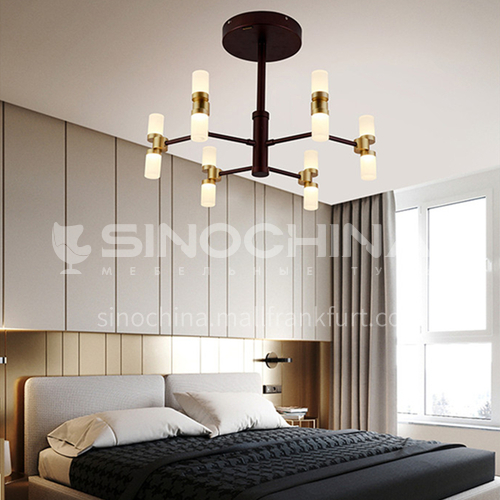 Modern minimalist chandelier round living room ceiling light Nordic bedroom light dining room light NVC-GY-BXDK1764